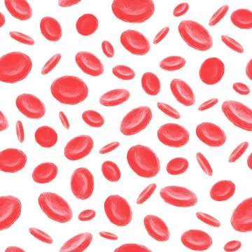 A blood cells seamless pattern Stock Illustration
