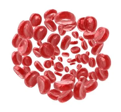 Blood cloud isolated on white Stock Illustration