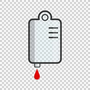 Blood collection bag Stock Illustration