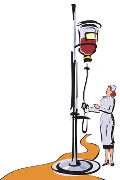 Blood collection Stock Illustration
