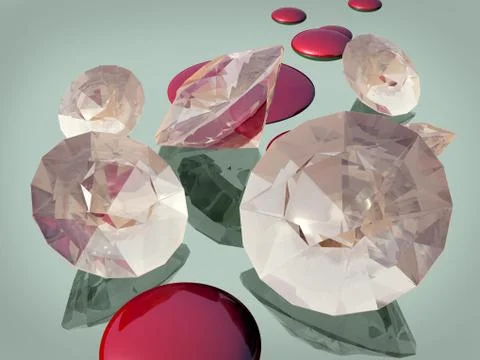 Blood diamonds Stock Illustration