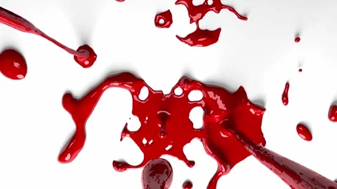 Blood discharge or red fluid in the white background 스톡 동영상 337947237