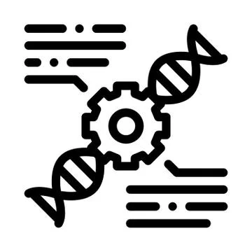 Blood Dna Biohacking Icon Vector Illustration Illustrazione stock