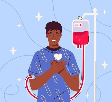 Blood donation concept artwork. Vector illustration Stock Illustration