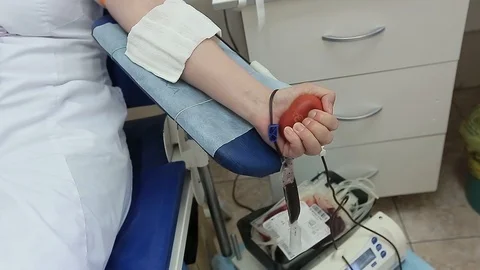Blood donation. донор сдача крови. Stock Footage 106934045