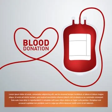 Blood Donation.. Illustrazione stock