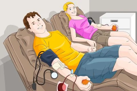 Blood donation Illustrazione stock