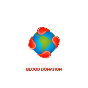 Blood donation logo Stock Illustration