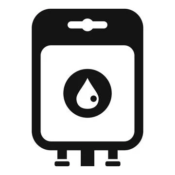 Blood donation pack icon simple vector. Charity donate Illustrazione stock