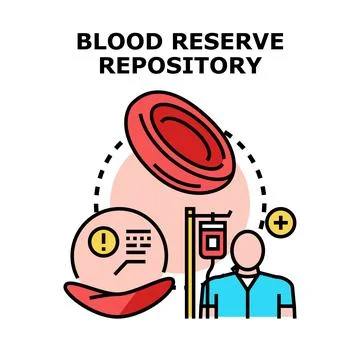 Blood donation process and transfusion concept Stock Illustration