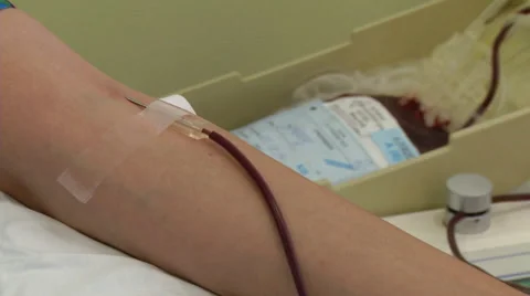Blood donation process Stock Footage 66906757