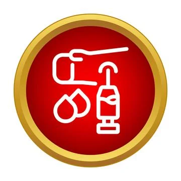 Blood donation process with syringe and drops icon Stock Illustration