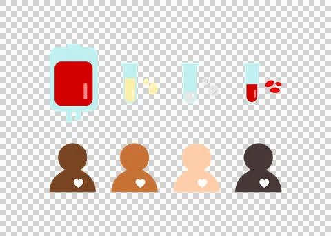Blood donation transfusion concept saving people Stock Illustration