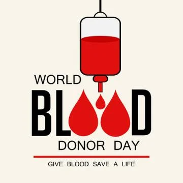 Blood Donor Day. Stock Illustration