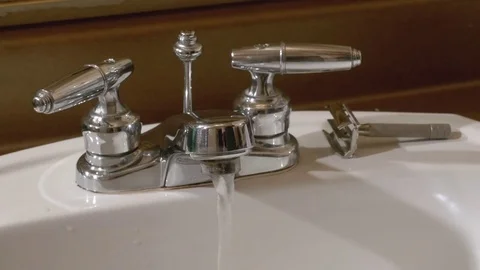 Blood Down the Drain Stock Footage 69792572