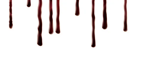 Blood dripping down Stock Footage 116439379