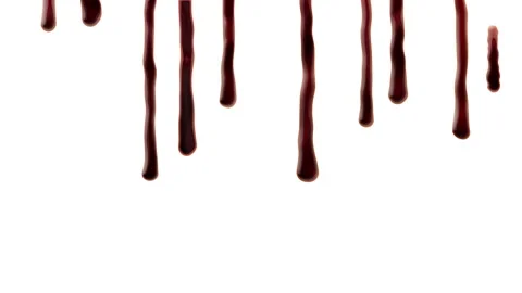 Blood dripping down Stock Footage 116439433