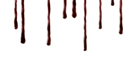 Blood dripping down Stock Footage 128387583