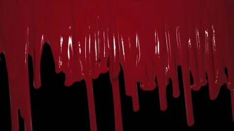 Blood dripping down a wall transition or wipe animation Stockbeeldmateriaal 51692116