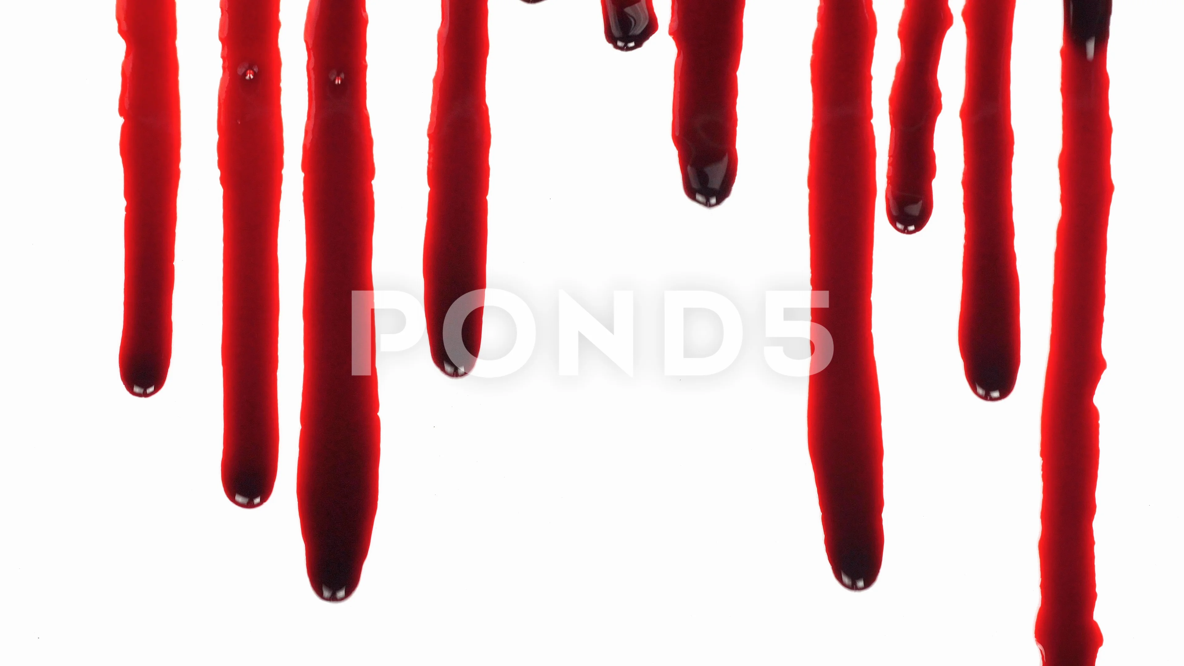 blood dripping down wall