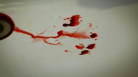 Blood dripping sink in Stock Footage 72856983