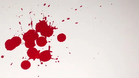 Blood dripping onto a white background. Stock Footage 41794467