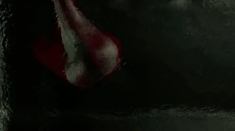 Blood drop 24fps Stock Footage 22340911
