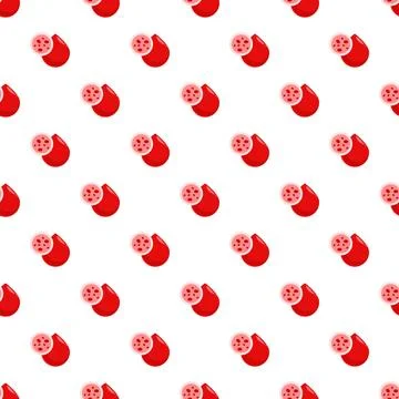Blood drop cell examining seamless pattern illustration Stockillustratie
