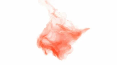 Blood drop is dissolving against white background, 3D animation with alpha mask 스톡 동영상 67603168