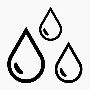 Blood Drop Icon. Stock Illustration