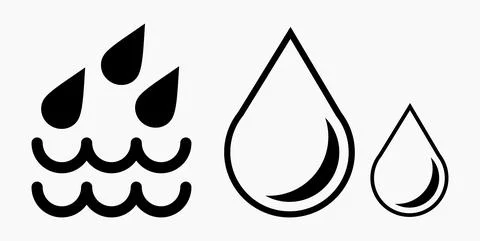 Blood Drop Icon. Stock Illustration
