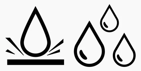 Blood Drop Icon. Stock Illustration