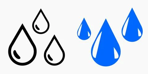 Blood Drop Icon. Stock Illustration