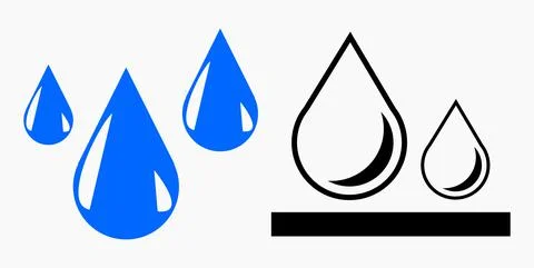 Blood Drop Icon. Stock Illustration