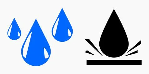 Blood Drop Icon. Stock Illustration