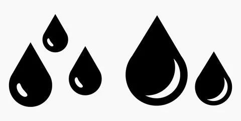 Blood Drop Icon. Stock Illustration