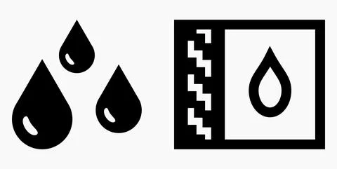 Blood Drop Icon. Stock Illustration