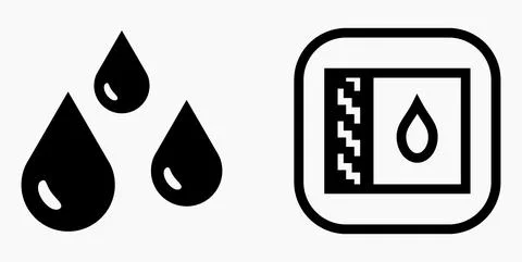 Blood Drop Icon. Stock Illustration
