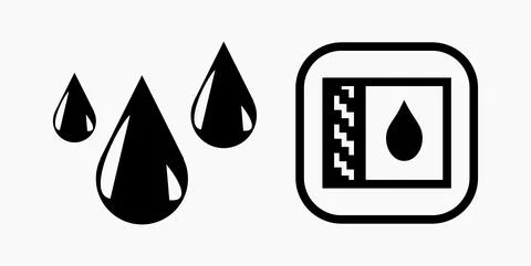 Blood Drop Icon. Stock Illustration