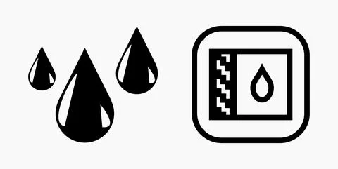 Blood Drop Icon. Stock Illustration