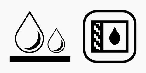Blood Drop Icon. Stock Illustration