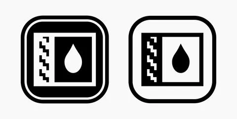 Blood Drop Icon. Stock Illustration