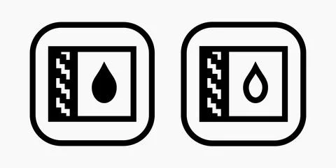 Blood Drop Icon. Stock Illustration