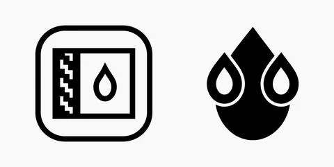 Blood Drop Icon. Stock Illustration