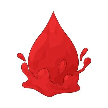 Blood Drop illustration Ilustração Stock