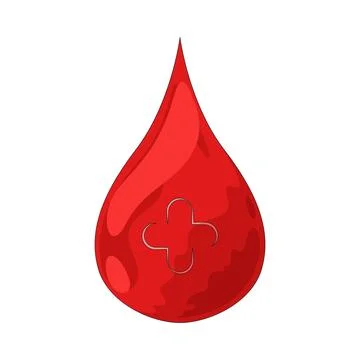 Blood Drop illustration Ilustração Stock