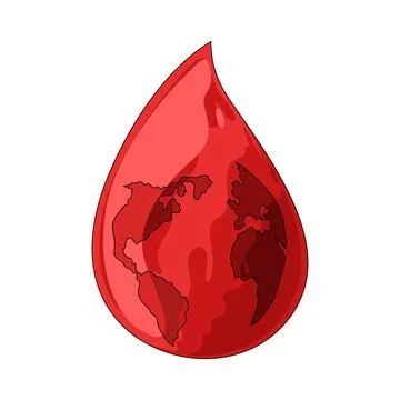 Blood Drop illustration Ilustração Stock