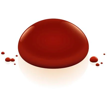 Blood Drop Red Stock Illustration