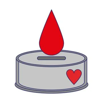 Blood drop saving box symbol Illustrazione stock