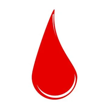 Blood drop vector symbol icon design. illustration isolated on white backgrou Stock Illustration